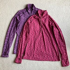Set of 2 Athleta mendoza 1/2 zip pullovers